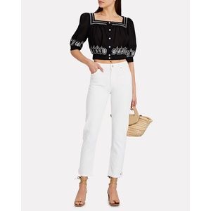 ✨NWT✨ AGOLDE Toni Distressed Ankle Straight Leg Jean in Glowed (white) Sz 27